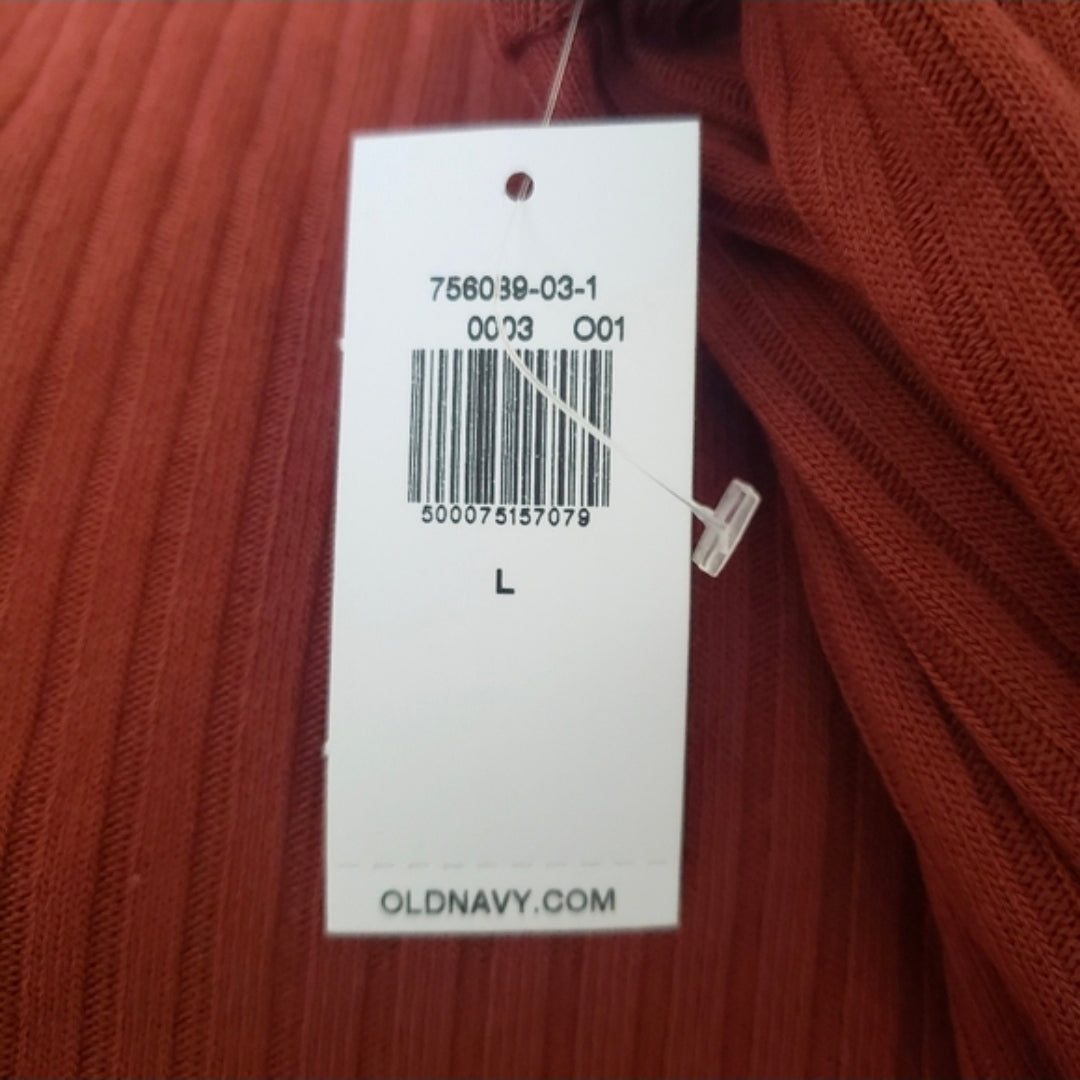 #167 NWT Old Navy Large Long Sleeve A-line Knit Dress