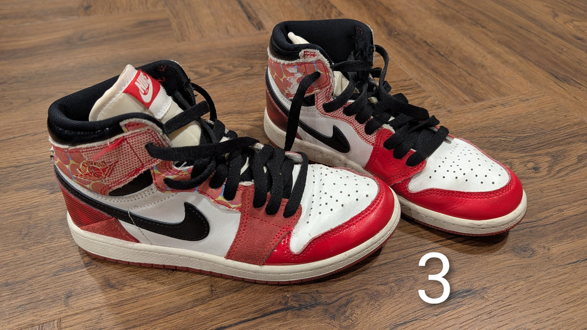 #3 Miles Morales retro Jordan 1 Nike high tops, size 3