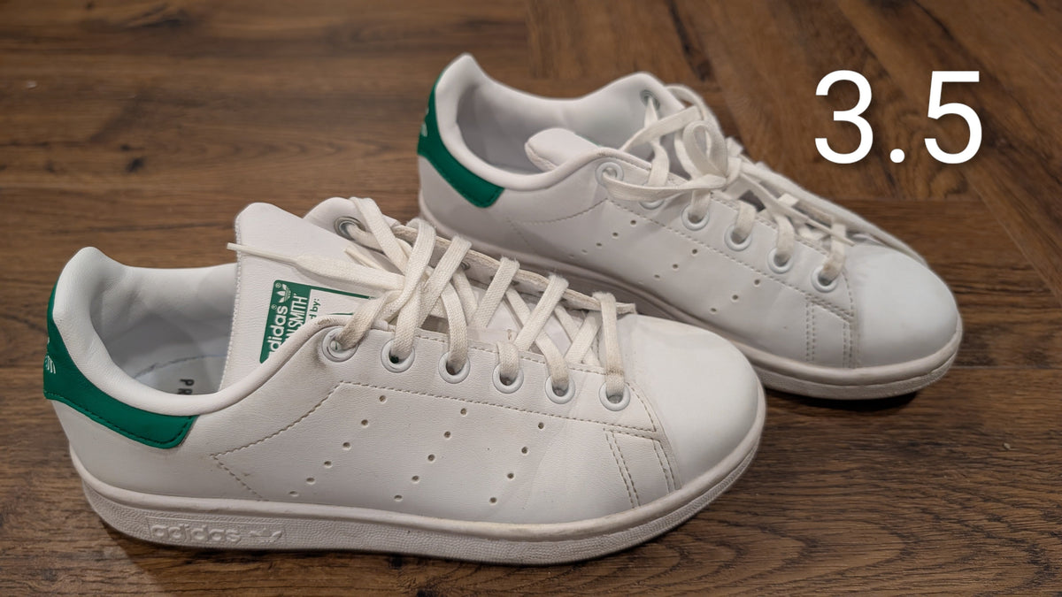 #3 Adidas Green/white Stan Smith, size 3.5