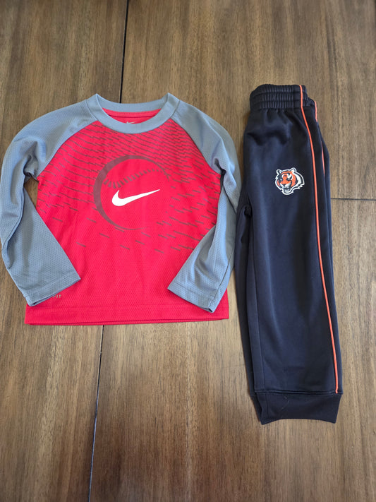 seller 188 boys 2T nike top and bengals pants