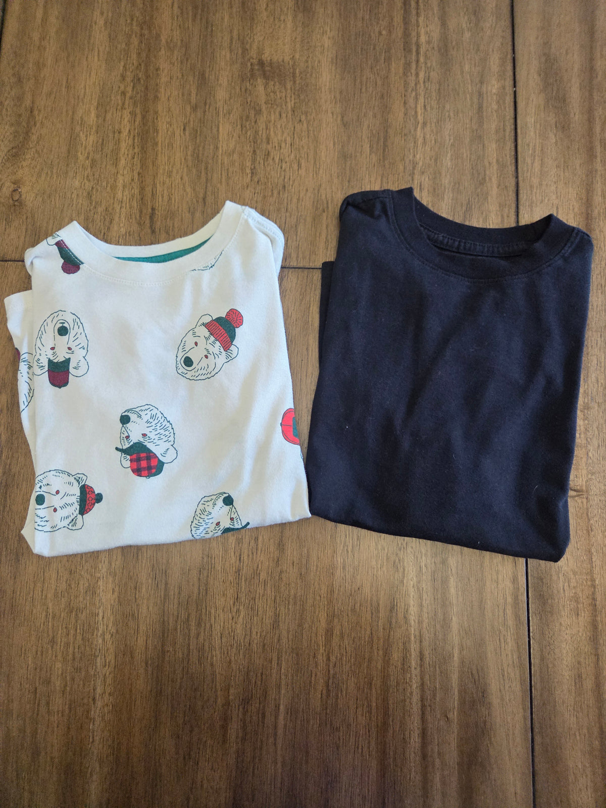 Seller 188 boys size 6/7 cat and jack and polar bear shirts