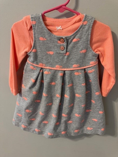 Seller #141 Whale Dress and Bodysuit Set size 18M SR