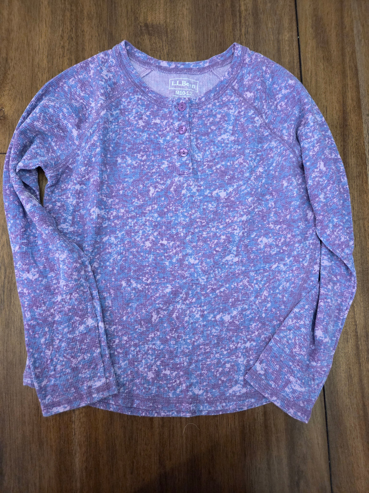 Seller 188 girls size 10/12 purple and grey top