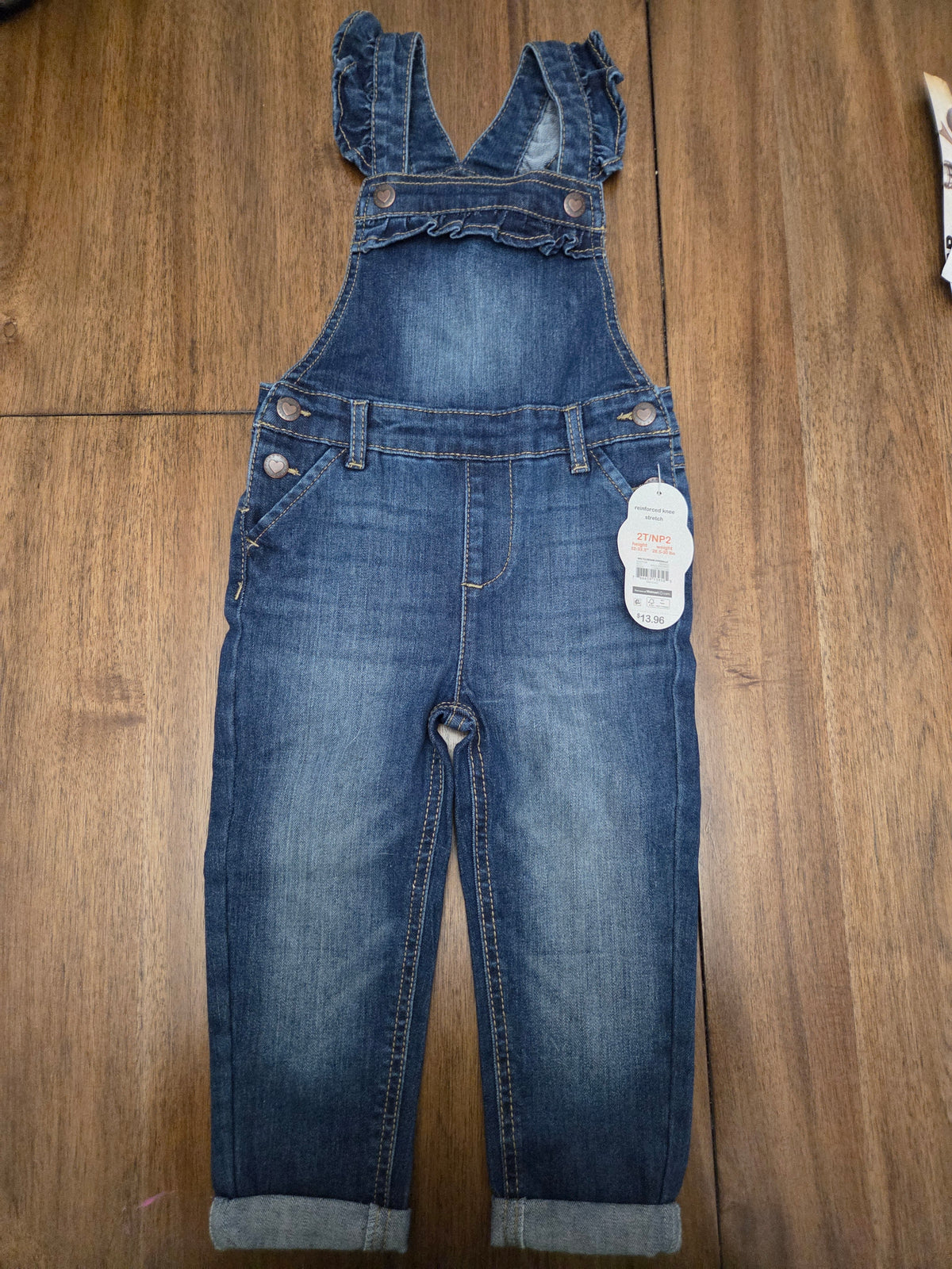 Seller 188 girls Overalls size 2T NWT