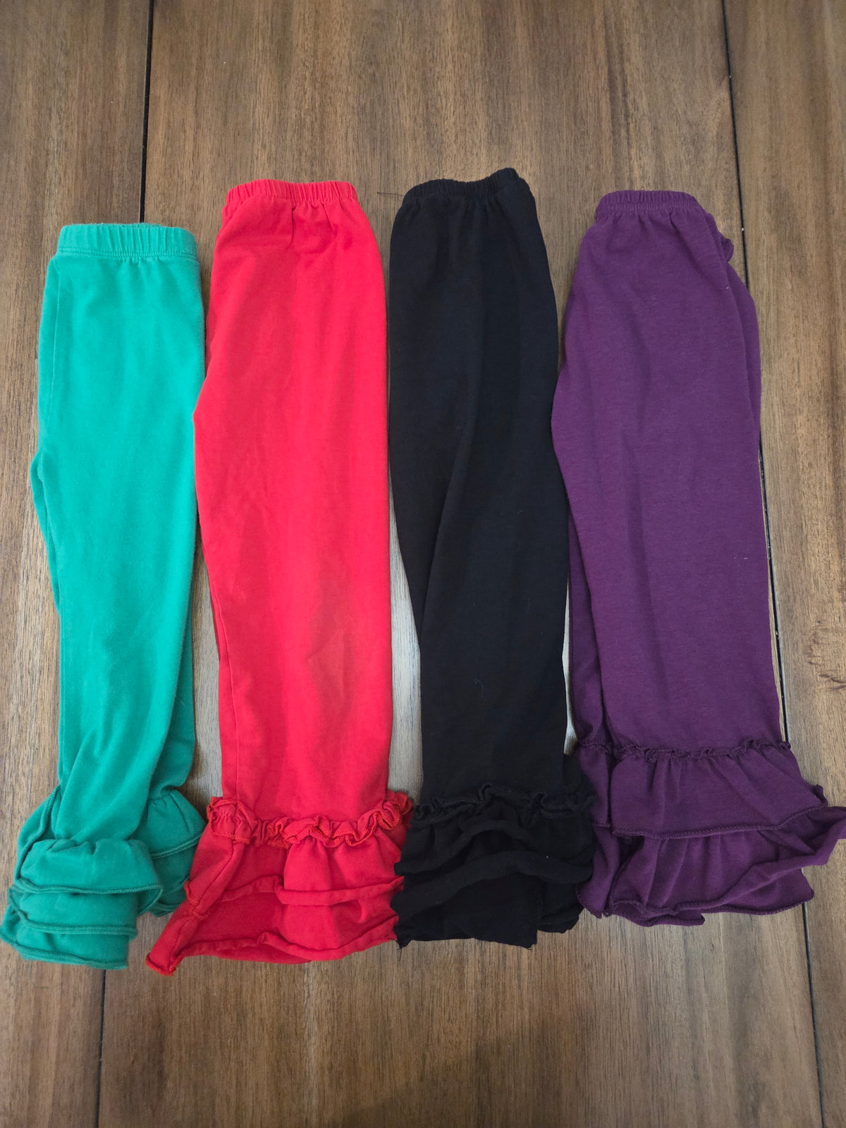 Seller 188 girls ruffle bottom pants size 4