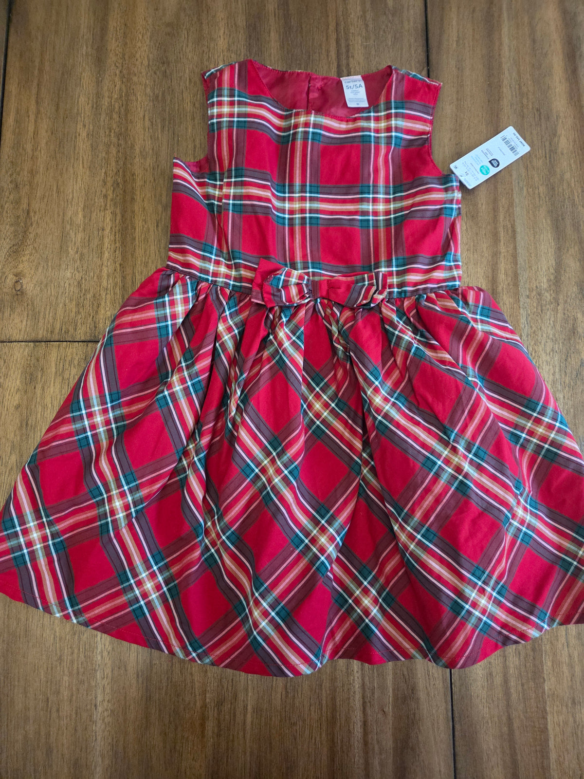 Seller 188 Girls carters NWT plaid dress size 5t