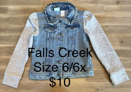 Girls Falls Creek Denim Jacket Size 6/6x