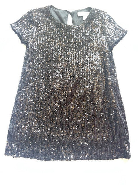 #78 girls 2T GB girls black sequin party dress