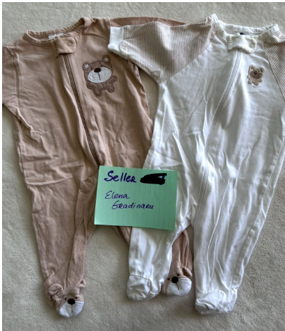 Seller #7 Newborn gender neutral sleepers set if 2