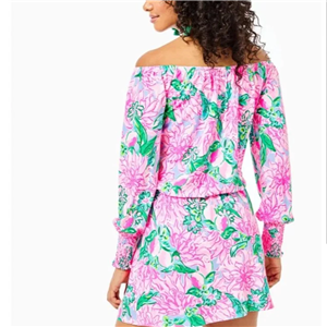 Seller 185:  Lilly Pulitzer Women's Small Lana Pink Romper