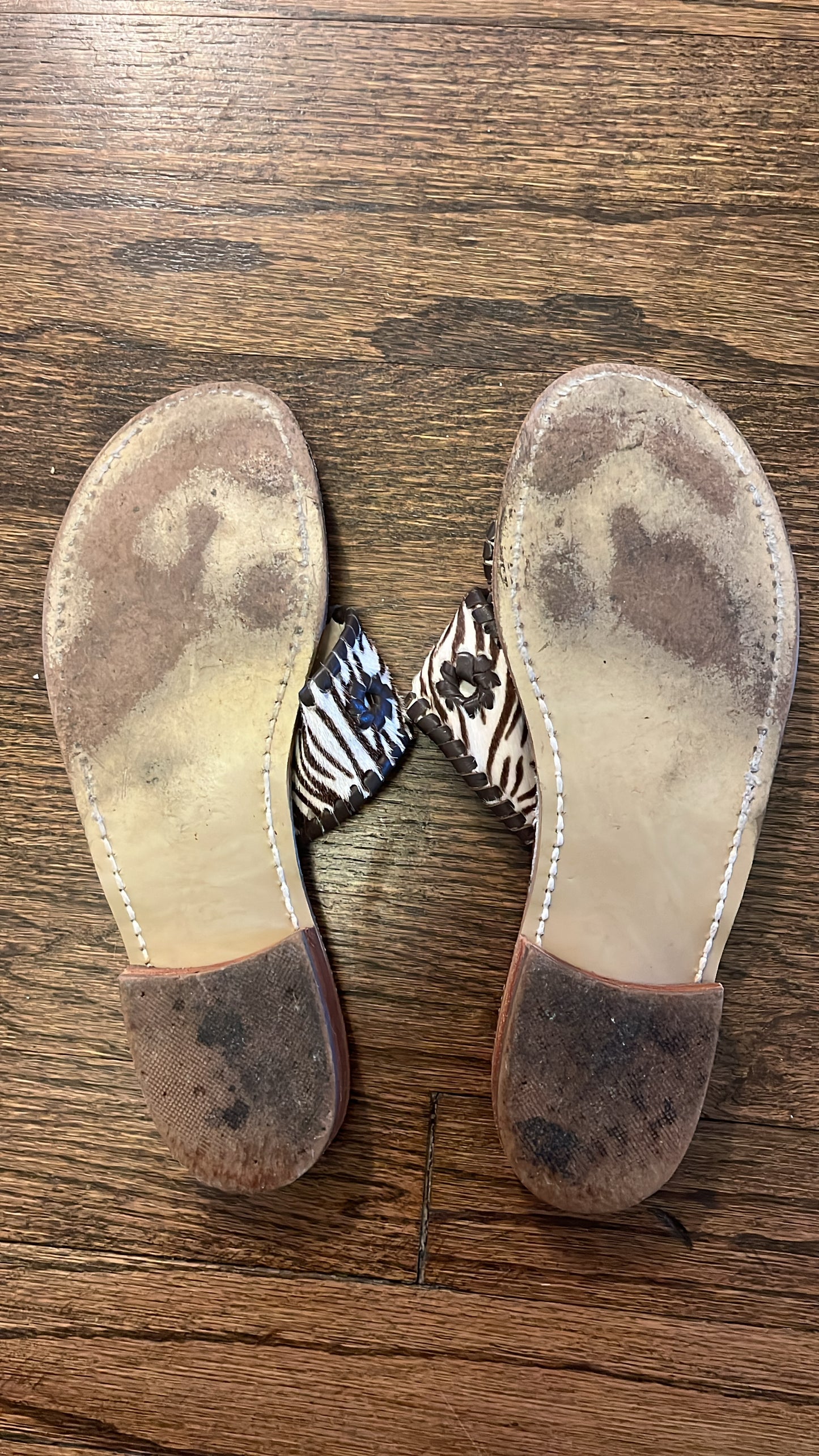 #7 Jack Rogers 7m Zebra Sandals
