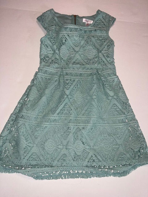 #78 girls 7/8 Xhilaration green dress