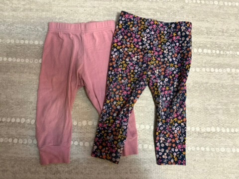 Seller 183 - Girls 12 Month Leggings Bundle (Set of 2) - GUC