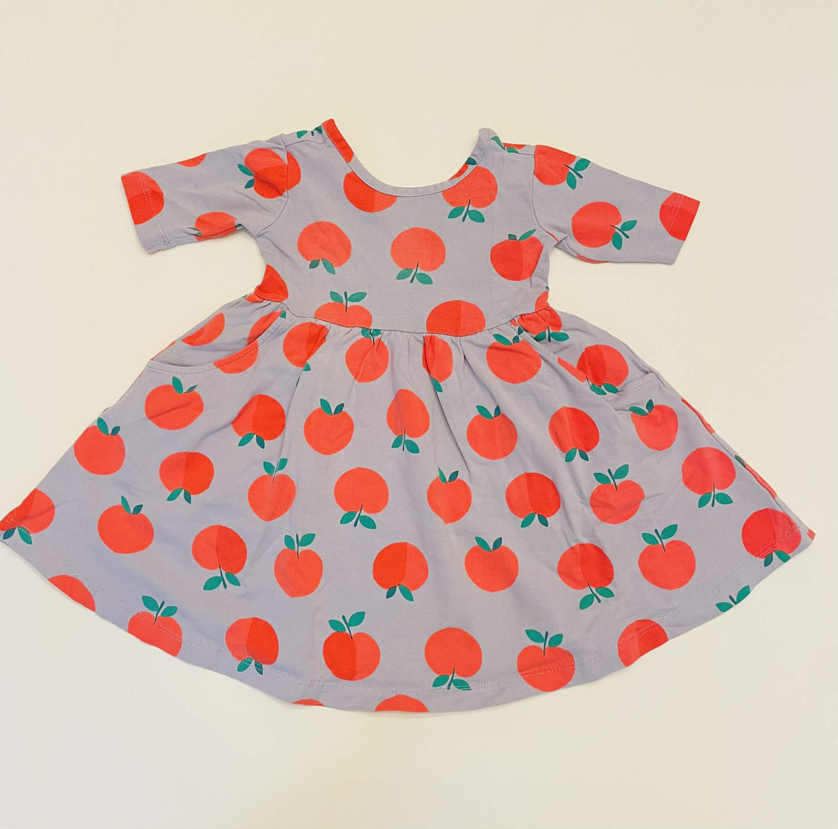 #54 - Girls 2T Hanna Andersson Purple Peach Dress