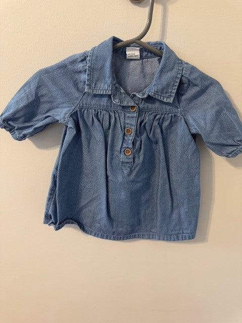 Seller #141 Old Navy Chambray Tunic GUC size 0-3M (2 of 2 available) SR