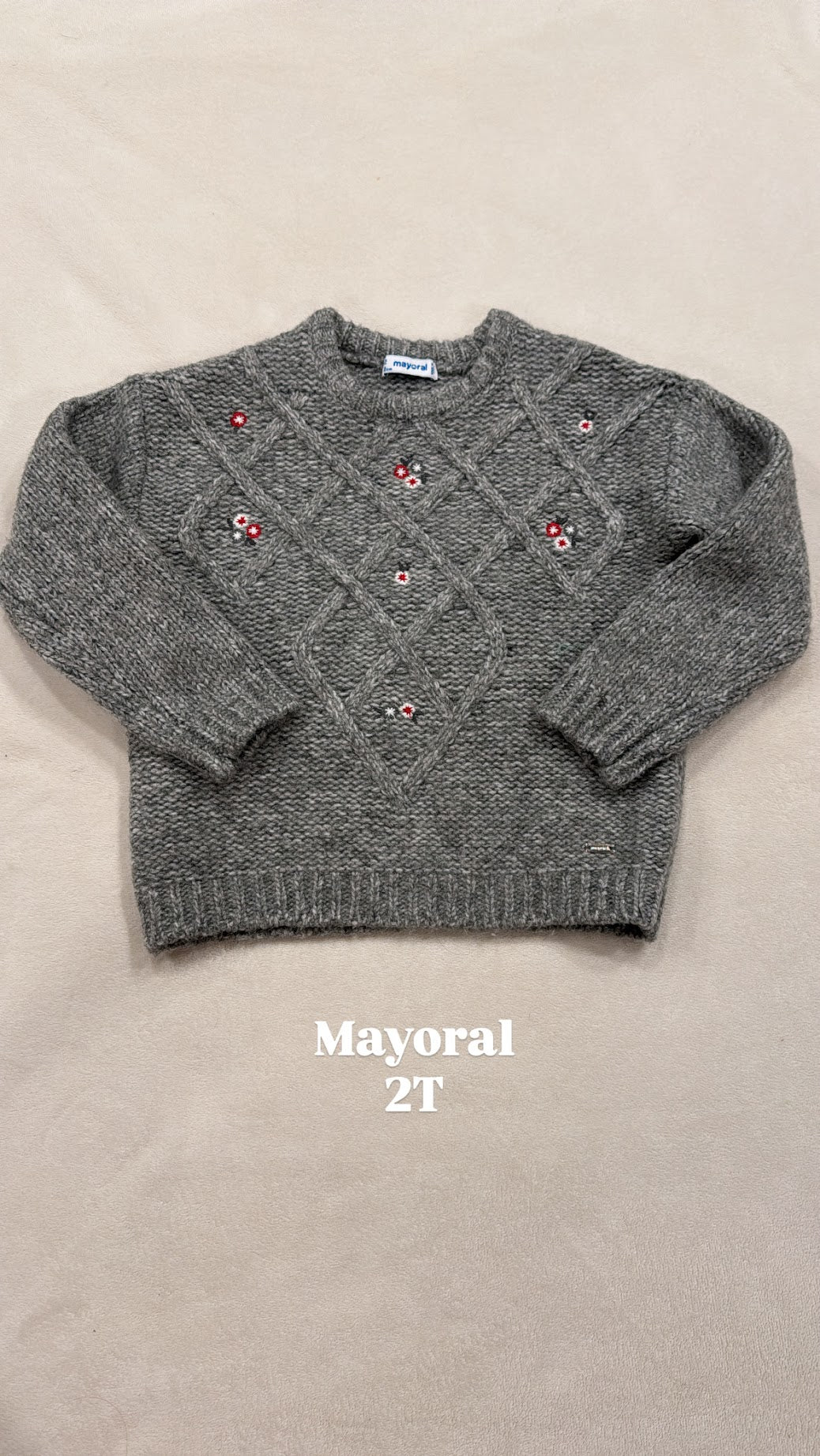 #145 Mayoral sweater Girls 2T EUC