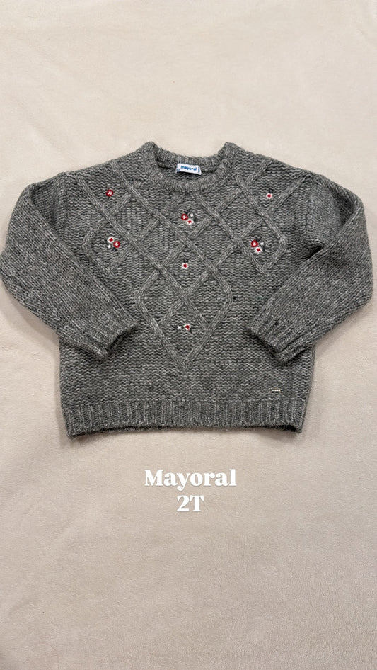 #145 Mayoral sweater Girls 2T EUC