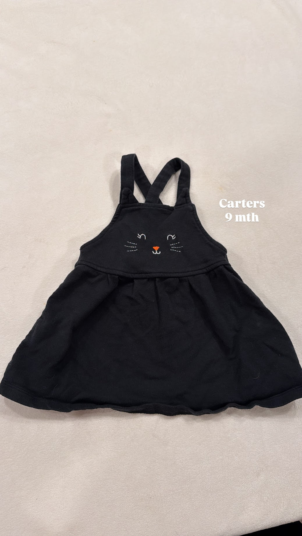 #145 Carters cat jumper Girls 9 mth EUC