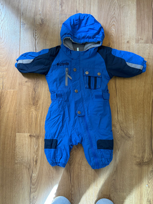 #6 - Columbia Boys Blue Snowsuit - 6 months