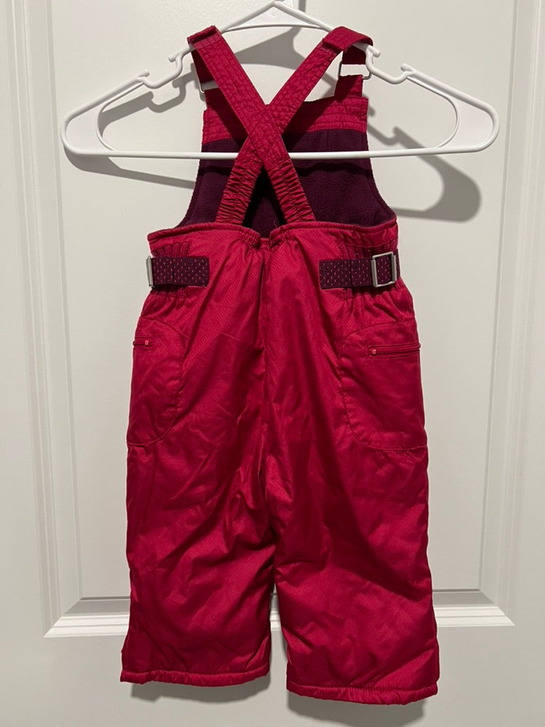 Seller #76 - Old Navy Girl's Snow Bib - Dark Pink - Size 18-24 Months