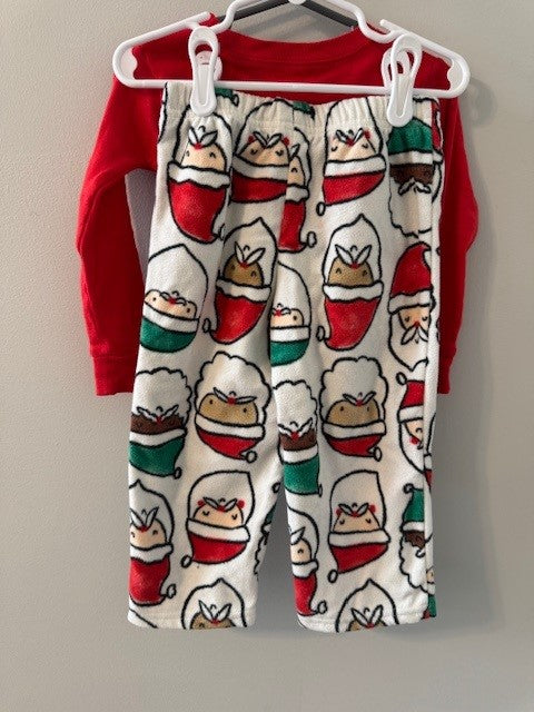 REDUCED #141 Santa Cookie PJs GUC size 2T (1 of 2 available) SR
