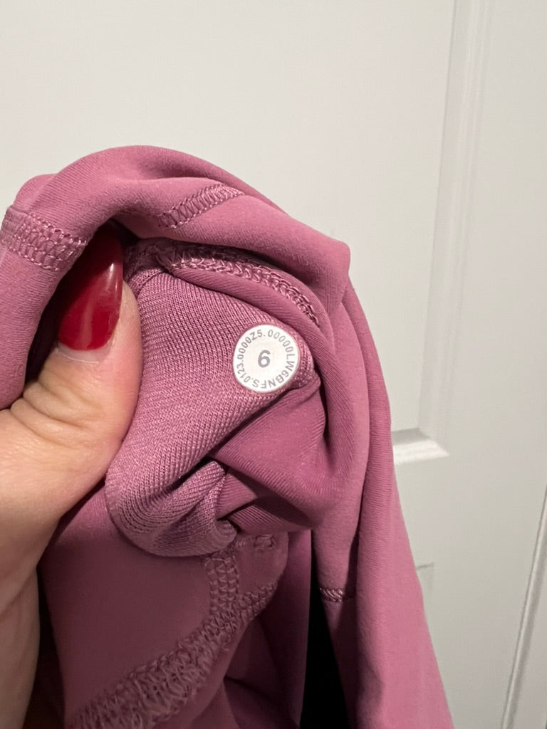 Seller #76 - Lululemon Wunder Train High-Rise Crop 23" Velvet Dust Size 6 Yoga Pilates