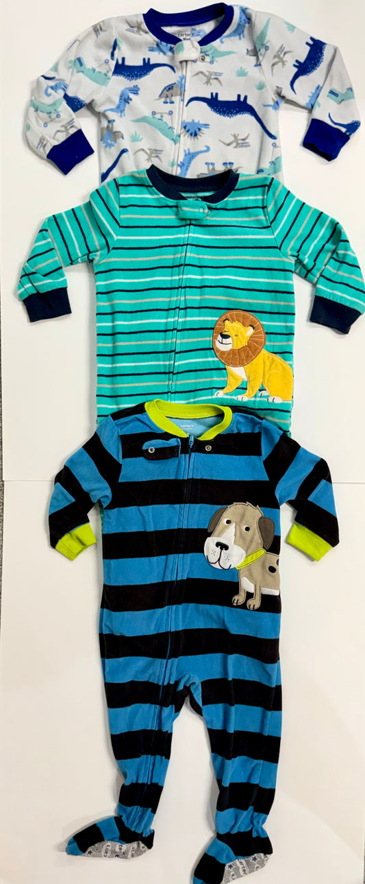 #153 - Fleece Sleepers - 18 Months - VGUC