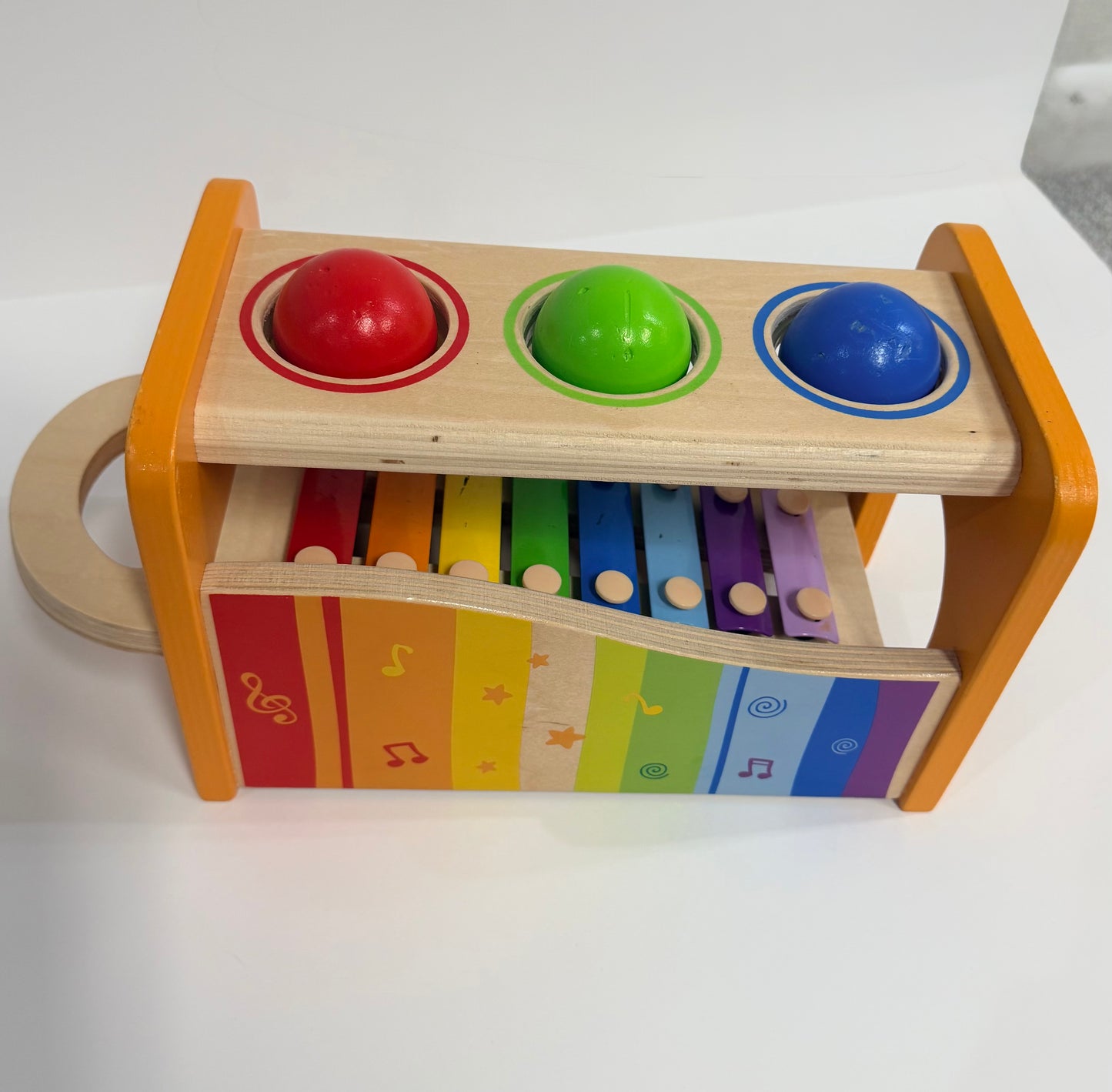 #153 Hape Pound and Tap Bench Toy - See photos for wear