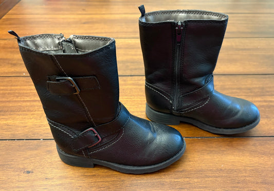 Seller #210 Carter's Girls Size 10 Black Leather Boots