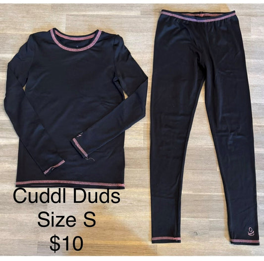 Girls Cuddl Duds Long Sleeve Shirt & Pant Set Size S