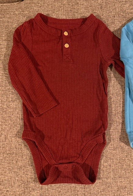 Seller #79 | Cat & Jack Long Sleeve Onesies | Baby Boy 12mo