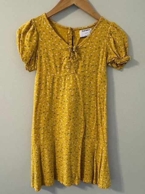 Seller #141 Yellow Floral Dress VGUC size 10/12