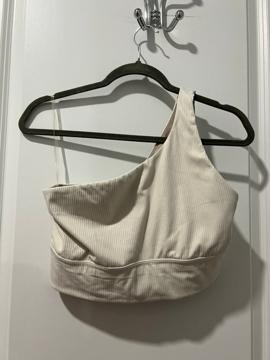 Seller #76 - Lululemon Align Asymmetrical Bra Ribbed Bone Radiate Transparent Foil Size 12