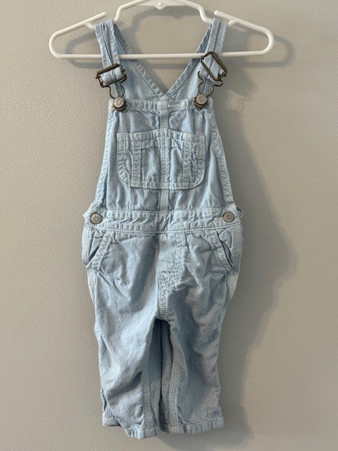 REDUCED #141 Gymboree Light Denim Overalls GUC size 6-12M SR