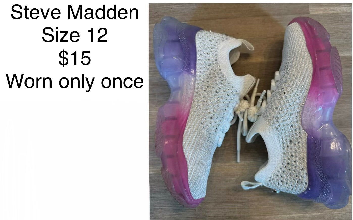 Girls Steve Madden Sneakers Size 12
