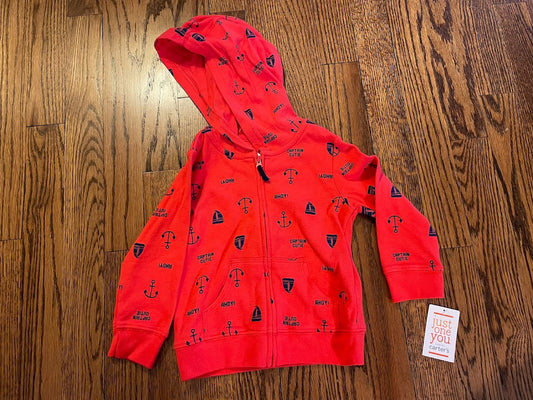 Just One You boys red jacket with sailboats size 18 months