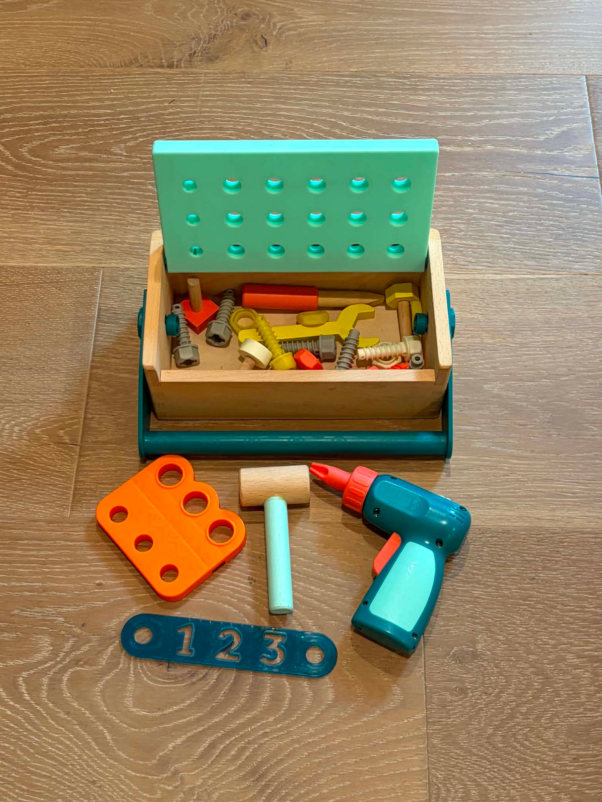 Seller #193 B. toys Fix 'n' Play Wooden Building Tool Kit Box