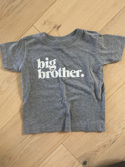 Boys 18M Big Brother T-Shirt- Grey