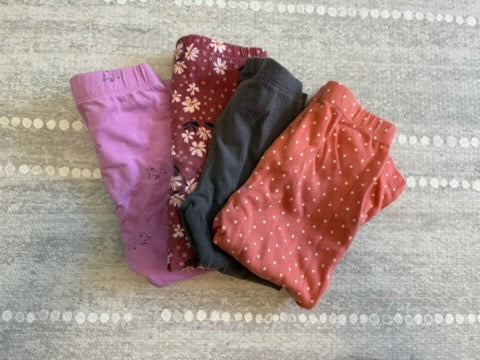 Seller 183 - Girls 18 Months Leggings Bundle (Set of 4) - VGUC