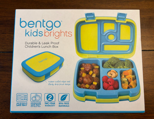 Seller #210 BentGo Kids Yellow & Blue Leak Proof Children's Lunch Box