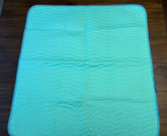 Seller #210 Improvia Unisex One Size Blue & Green Washable Waterproof Under Pad for Bed