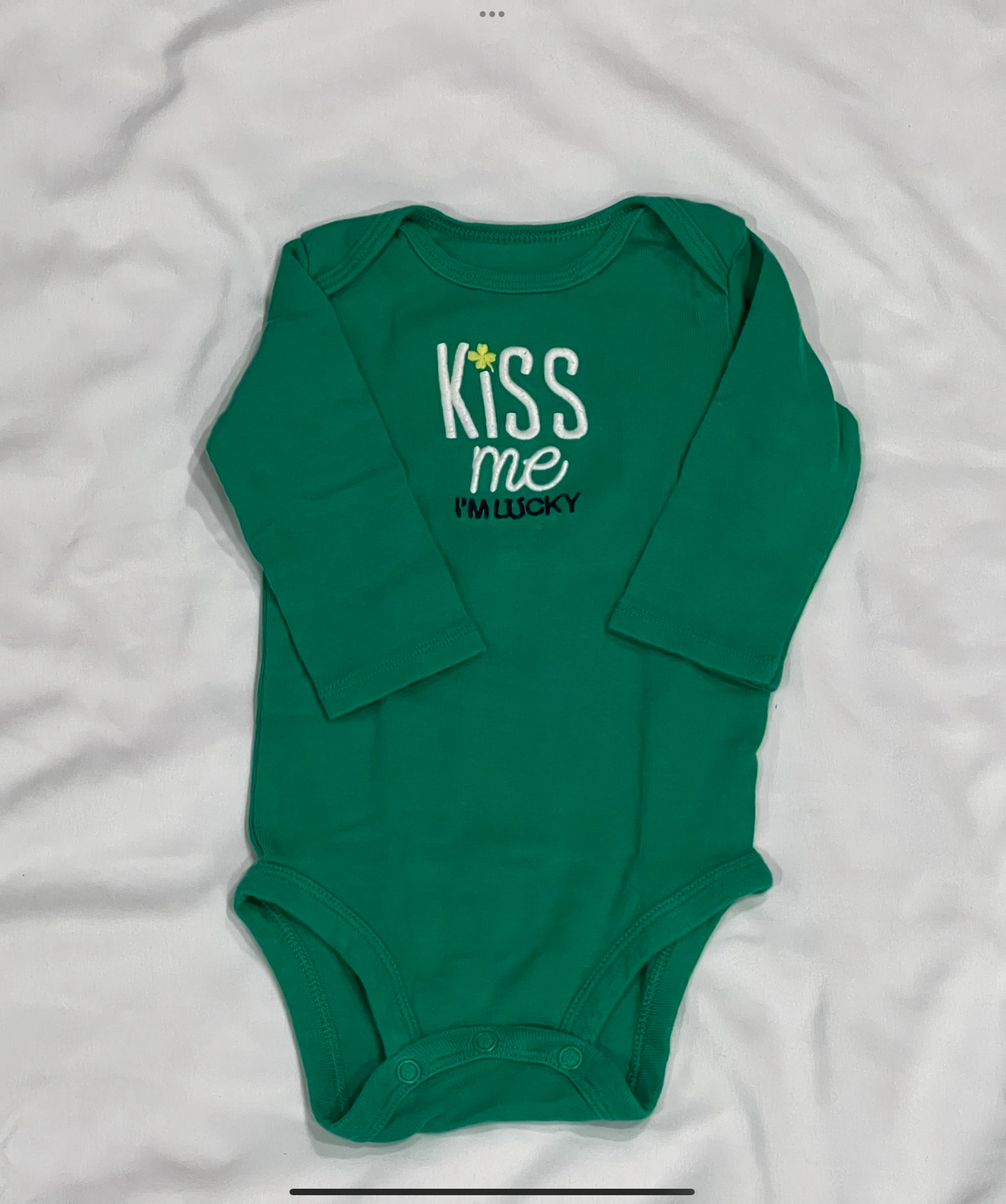 Baby boy 3-6 month St Patricks Day onesie