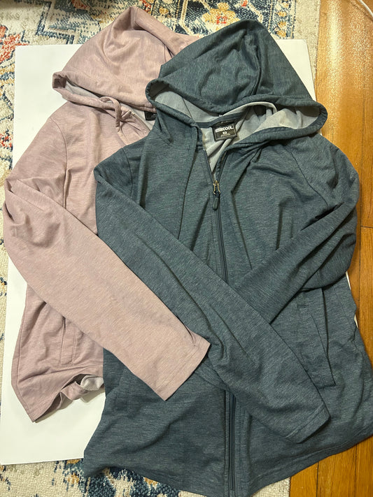 Set of 2 32 Degree lightweight zip up hoodies 45227