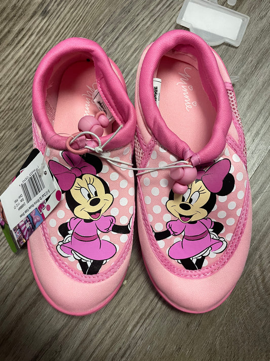 New toddler girl 11/12 dual size. Minnie mouse Disney water shoes