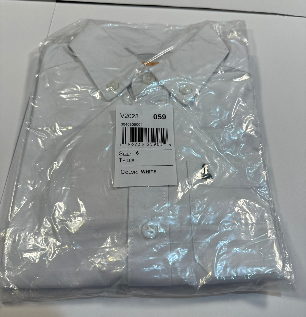 #141 Boys 6 Gymboree NWT White Button Down Shirt