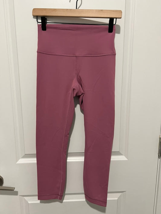 Seller #76 - Lululemon Wunder Train High-Rise Crop 23" Velvet Dust Size 6 Yoga Pilates
