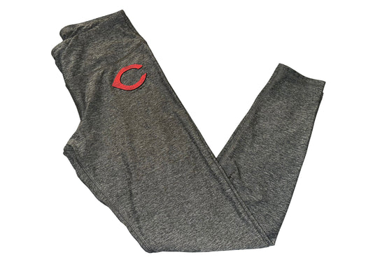 #77 EUC Heathered Grey Cincinnati Reds Leggings, Women’s Medium