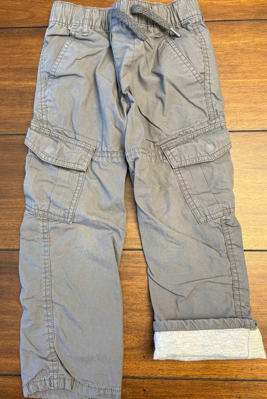 Seller #210 Baby Gap Boys Size 4 Gray Lined Cargo Pants