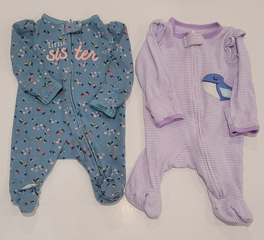 Newborn - Girls Pajama Lot