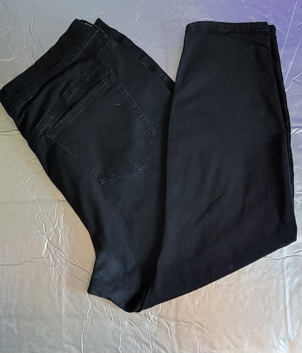 Jeans Black Straight leg (22W, Petite)